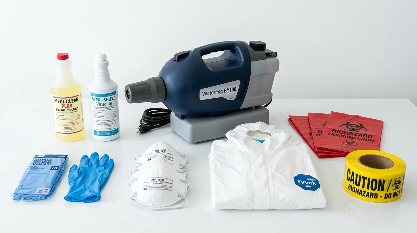 Professional biohazard remediation crew working in West Hempstead